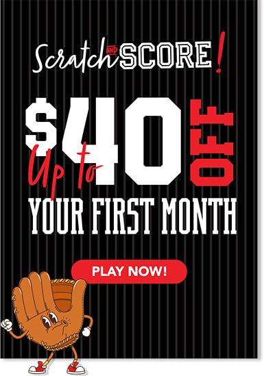 Win upto $40 OFF your first month - Scratch & score!