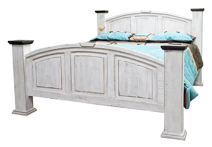 King Rustic Econ Mansion Bed WW Coffee Top