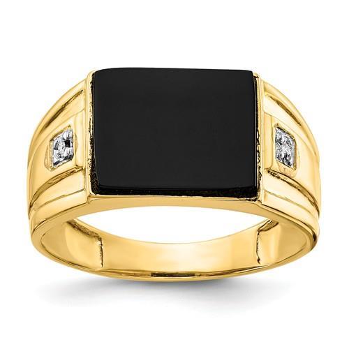 New Generations Onyx and Diamond Ring 