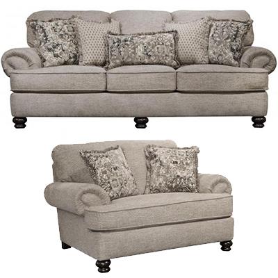 Freemont Pewter Sofa and Chair