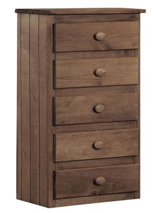 Simply Bunkbeds Chestnut 5-drawer chest
