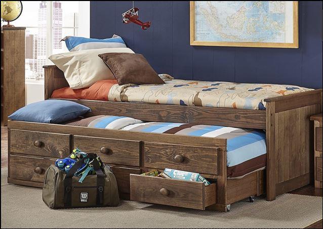 CHESTNUT Twin captains bed