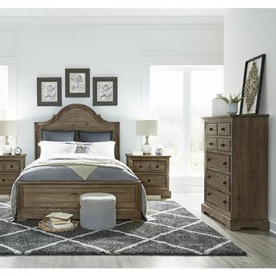 Wildfire Caramel King Panel Bed