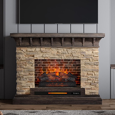Sedona Stone Fireplace 0