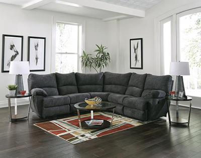 Catnapper Shane Charcoal 2 Piece Reclining Sectional