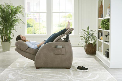 Relaxer LayFlat Recliner with Heat/Massage - Taupe