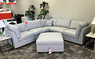 Cambria Grey 6pc Sectional Set 