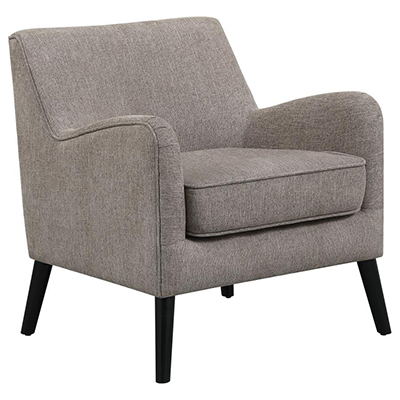 Charlie Upholstered Accent Chair with Reversible Seat Cushion 0
