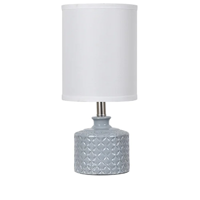 Crestview Gray Ceramic Accent Lamp