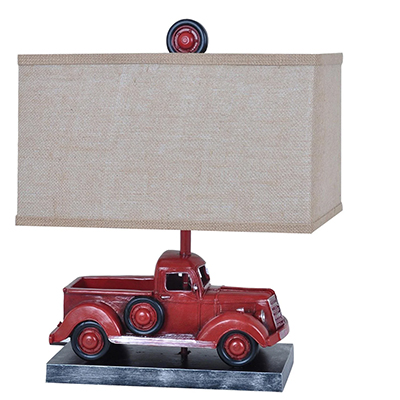 Crestview Resin and Wood Truck Lamp