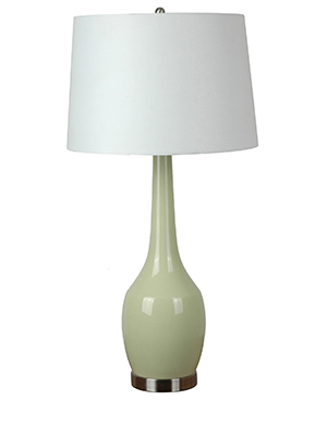 Crestview Nina Green Ceramic Lamp