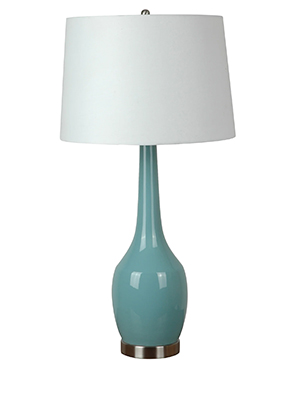 Crestview Nina Blue Ceramic Lamp