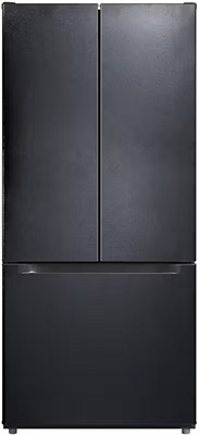 18 CF Bottom Mount French Door Refrigerator-Black 0