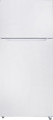 18 CuFt Top Mount Refrigerator - White