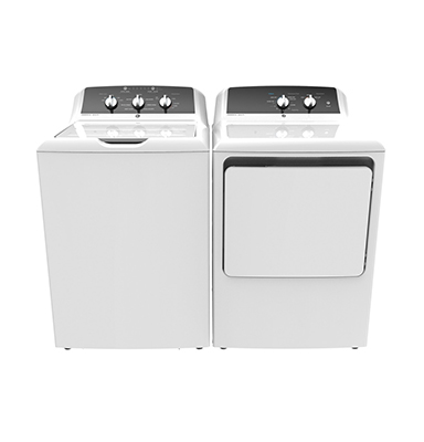 Commercial Grade Top Load Washer & Electric Dryer - White