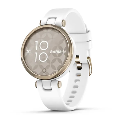 Garmin Lily Sport Watch - Cream Gold with White Band