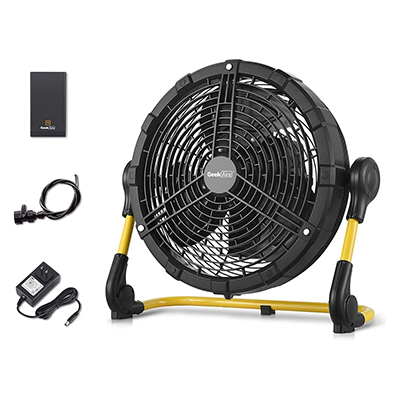 16" Portable Outdoor Fan, 30 Hour, Mist Spray