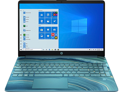 HP 15.6" Notebook - HD, QuadCore,4GB, 128GBSSD, Teal