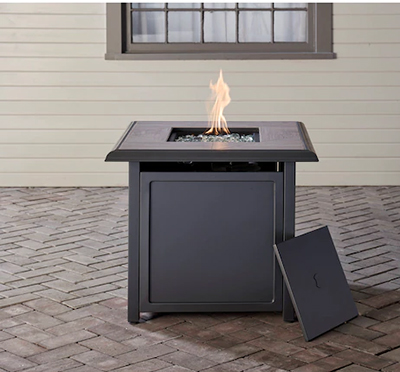 Style Selections 30" Dark Grey Fire Pit Table 0