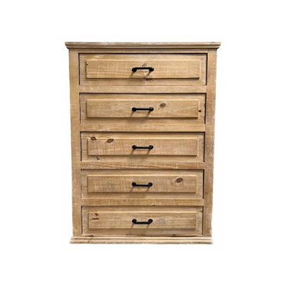 Native Pine 5 drawer chest  0