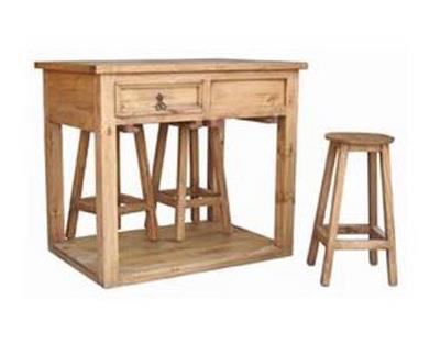 Kitchen Island with 4 Stools