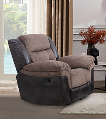 Polo Java Dual Two-Tone Brown Glider Recliner