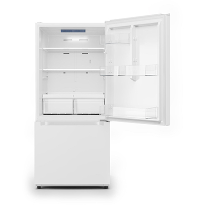 Midea White 18.7 Bottom Mount Refrigerator 