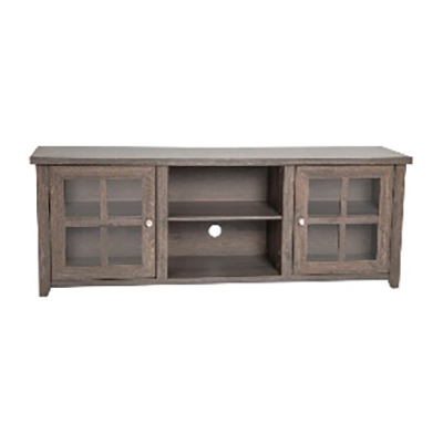 Stand for 80" TV - Brown Woodgrain Finish