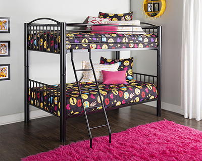 Metal Twin Bunkbed with mattresses 