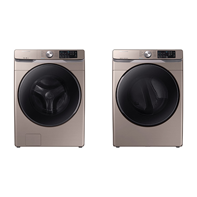 Samsung Ultimate Front Load Laundry Pair, Champagne