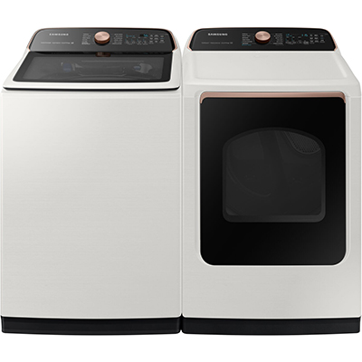 Ultimate Top Load Washer & Dryer, Ivory