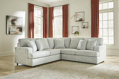Playwrite Gray 3-Piece Sectional