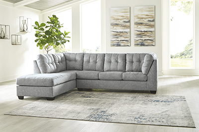 Falkirk Steel Chaise Sectional 