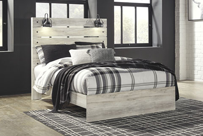 Signature Design Cambeck Whitewash King Bed 