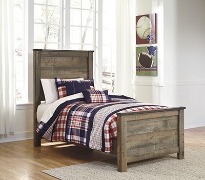 Trinell Brown Twin Bed