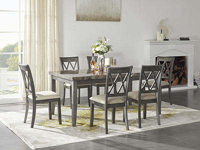 Curranberry Dining Table w/ 6 Chairs  0