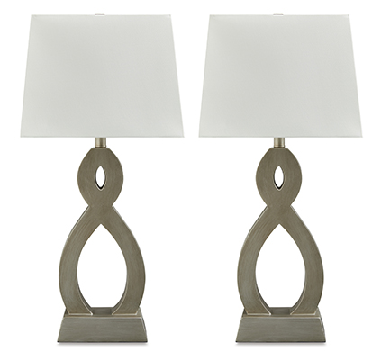 Donancy Poly Table Lamps (2/CN) Champagne 0