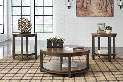 Roybeck brown bronze 3 pack tables