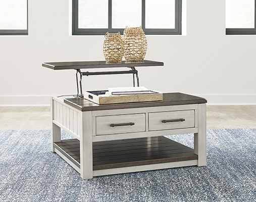 Lift Top Cocktail Table Darborn Gray/Brown 0