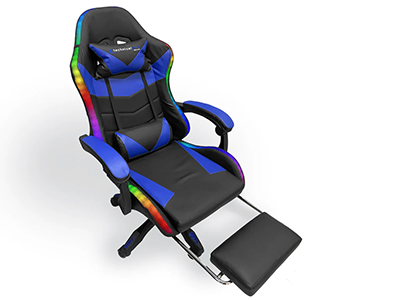 AUDIO GAMING CHAIR WITH FOOTREST 