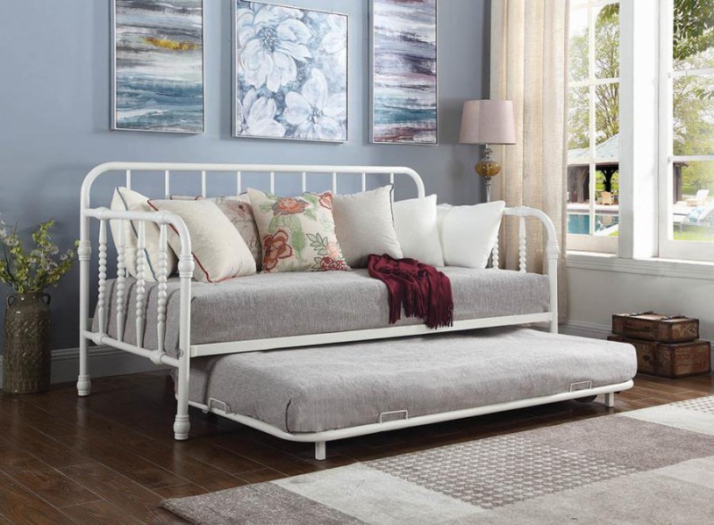 white metal daybed full size with mattress included