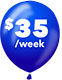 $35 / week