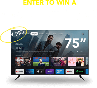 Enter To Win A Free 75 inches TV