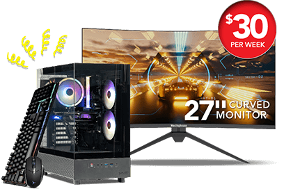 Gaming Desktop and Monitor