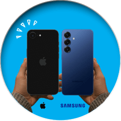 iPhone 16e Galaxy S25