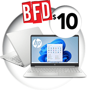 15.6" Silver <br>Laptop - $10/wk