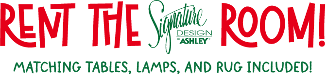 Rent The Room - Matching Tables, Lamps, and Rug Included!