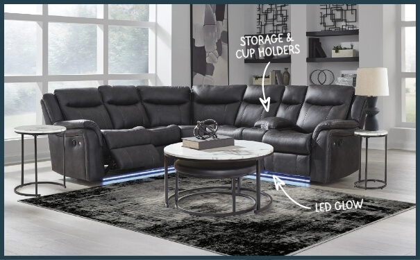 SULTAN MEADOW 2-Piece Reclining Sectional