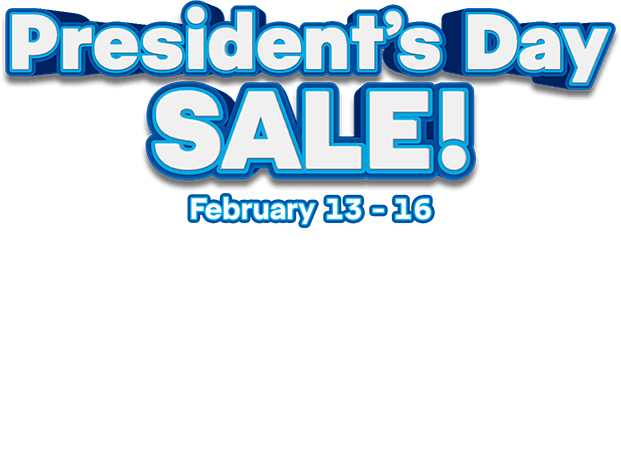 President's Day SALE! February 13-16 - Get 2 Weeks FREE on Anything In The Store!