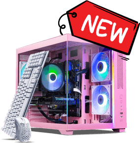 Aurora Pink Gaming Desktop
